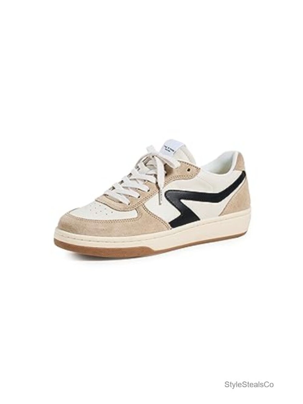 Retro Court Sneakers Leather Suede Lace-Up OrthoLite Perforated Toe